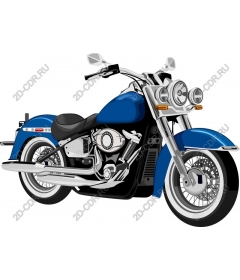  Classic blue motorcycle