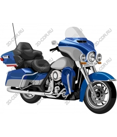  Blue touring motorcycle