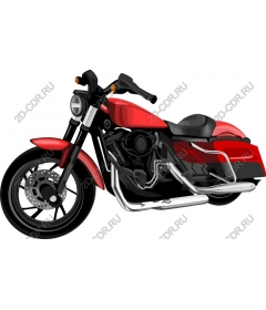  Classic red motorcycle