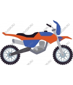  Bright off-road motorcycle
