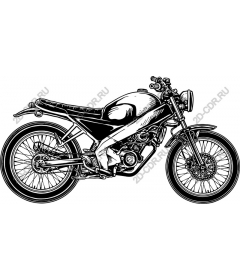  Classic motorcycle line art