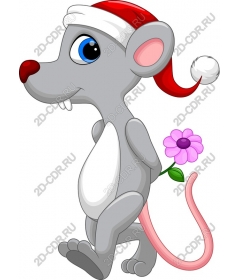  Charming Santa mouse