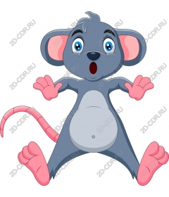  Cute cartoon mouse