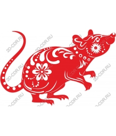  Traditional floral rat