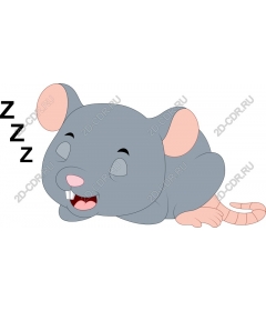  Sleeping mouse cartoon