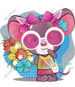  Charming floral mouse