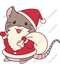  Santa mouse