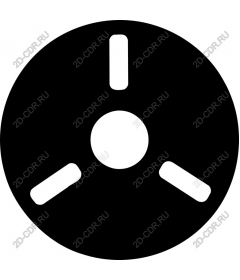  Black icon of spinner