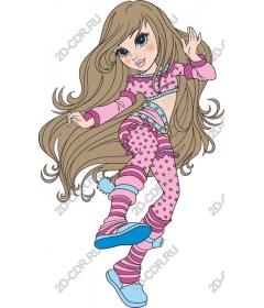 Playful, stylish girl