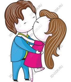  Sweet couple kissing