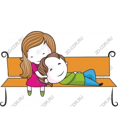  Adorable couple on the bench