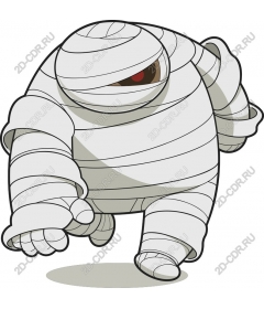 The character of the cartoon "the Mummy"