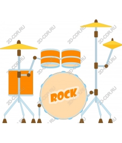  Bright rock drum kit