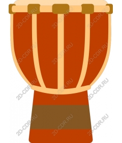  Bright traditional drum