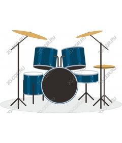  Bright drum set