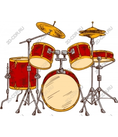  Bright drum set