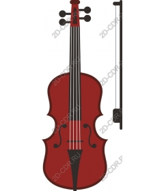 Классическая красная скрипка