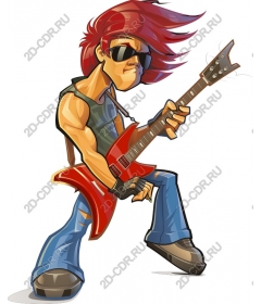  Electrorock guitarist