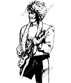 Dynamic rock musician