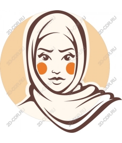  A woman in a hijab