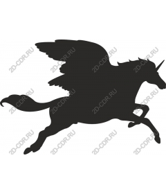 Majestic winged unicorn