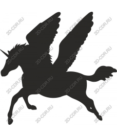 Majestic winged unicorn