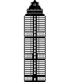  Black and white skyscraper