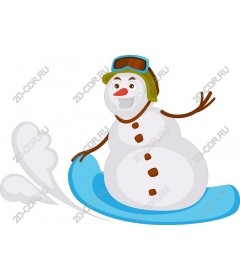  Snowboarder Snowman