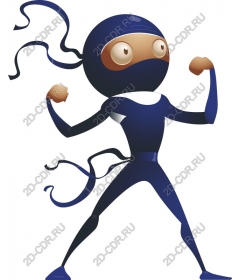  Character ninja - Blue Dynamic