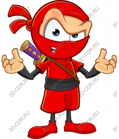 Playful Red Ninja