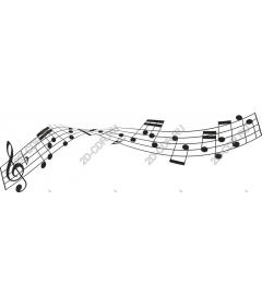  Flowing musical notes