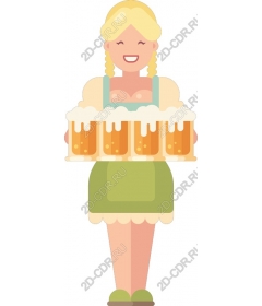 Funny Beer Girl
