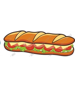 Delicious sandwich "Submarine"