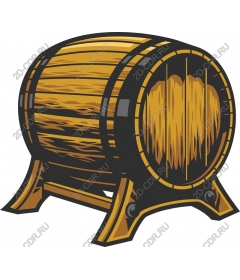 Wooden barrel rustic