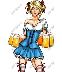 Pretty barmaid