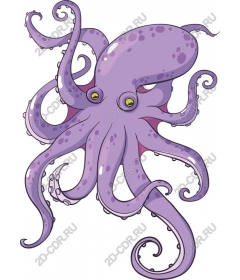  Whimsical purple octopus