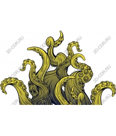  Stylized octopus tentacles