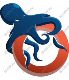  Blue octopus