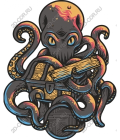  Bright treasure octopus