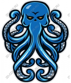  Fierce blue octopus