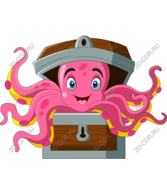 The treasure chest "Playful octopus"