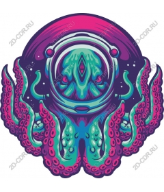 Space octopus-astronaut