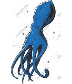  Unique blue octopus