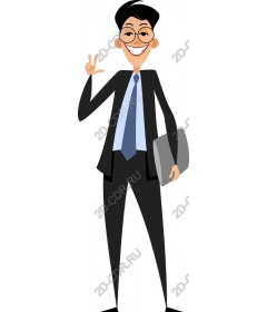 Friendly and professional businessman
