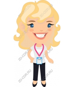  Cheerful blonde