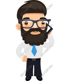  Fashion bearded man