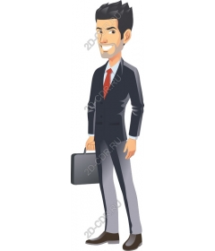 Dynamic businessman
