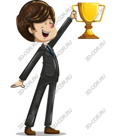  Cartoon character, which has won the trophy