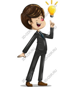 Cheerful businessman Inspirational