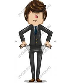  Empty Pockets Businessman
